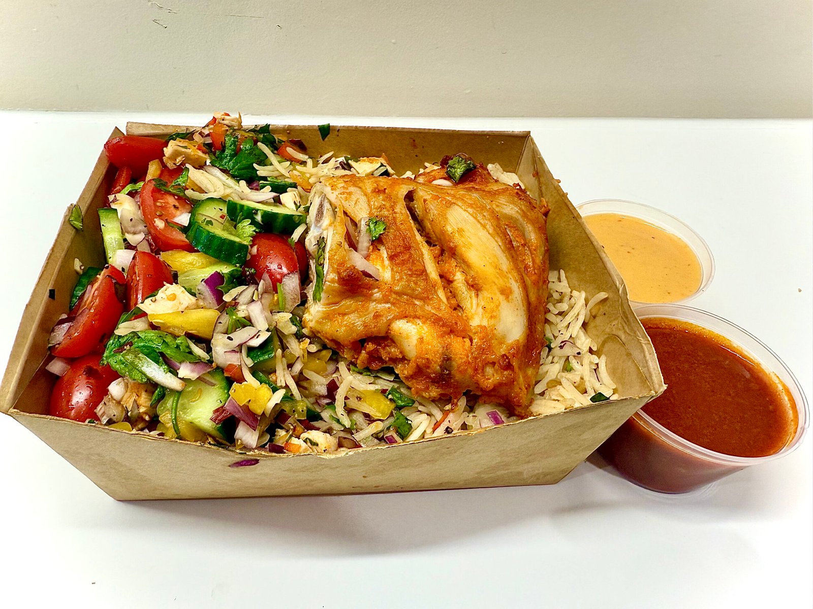 Rice box with thigh