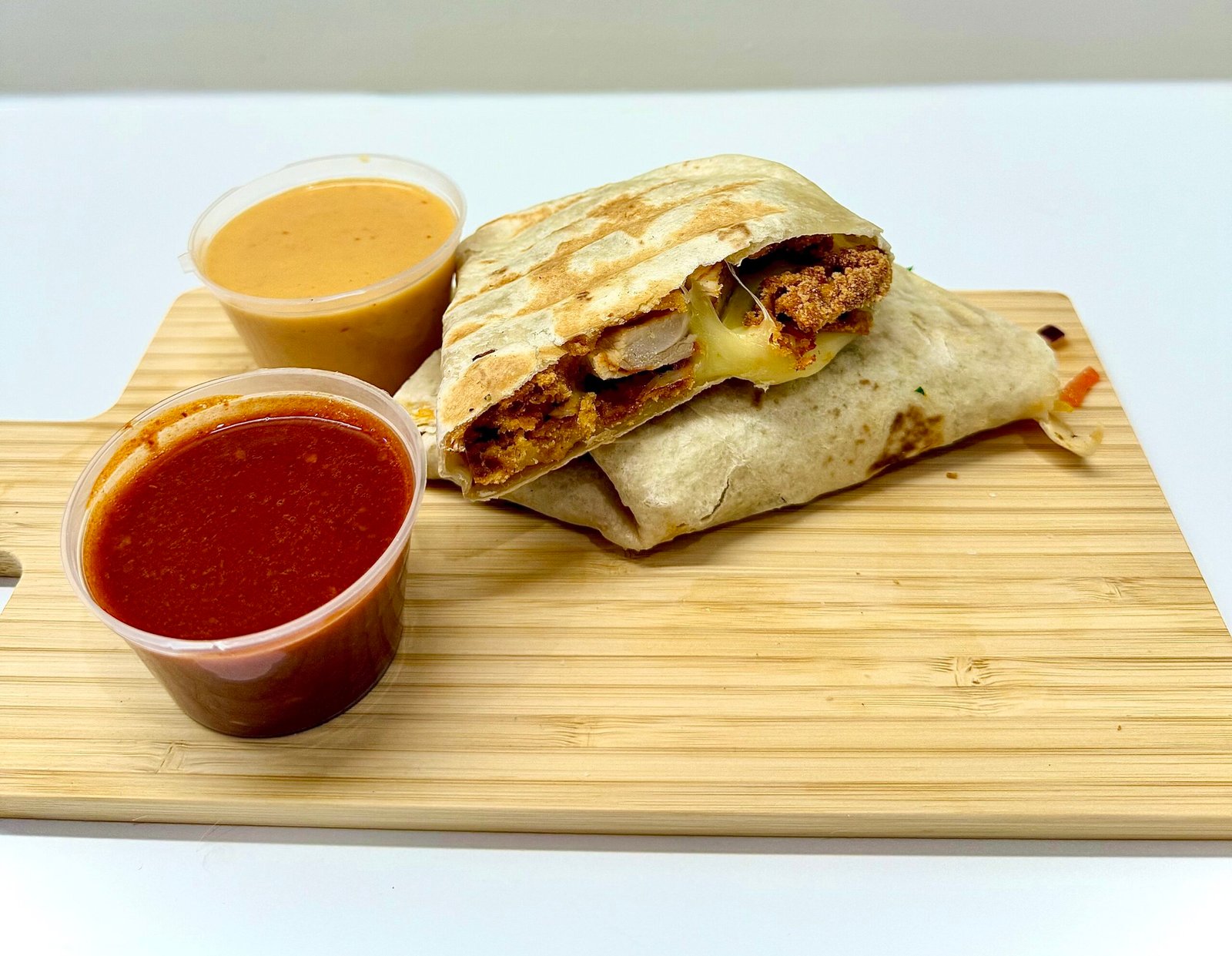 scalloped chicken wrap