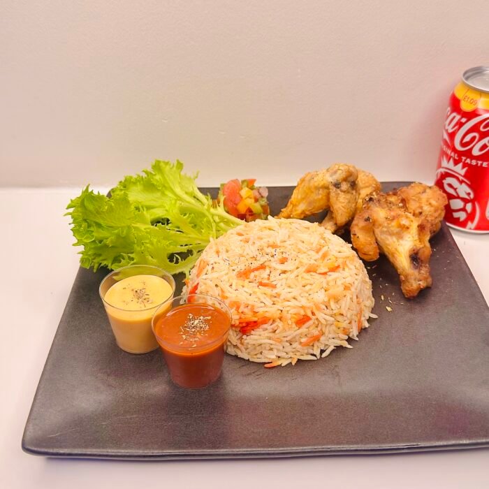 Chicken Wings Rice Box Meal