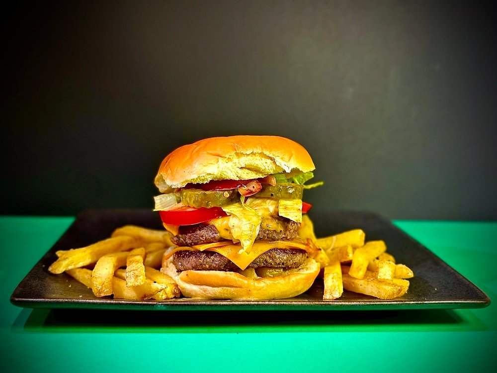 Double Smash Burger & Chips